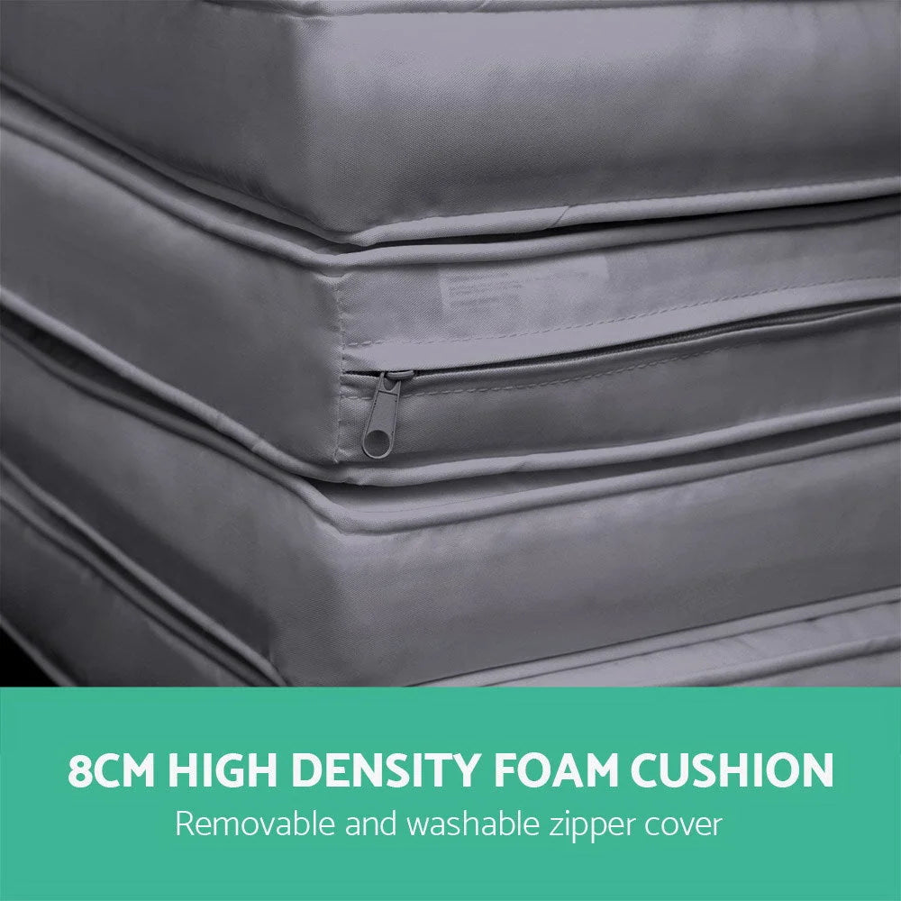 PE Wicker Outdoor Dining Set (11pc) Black - Outdoor