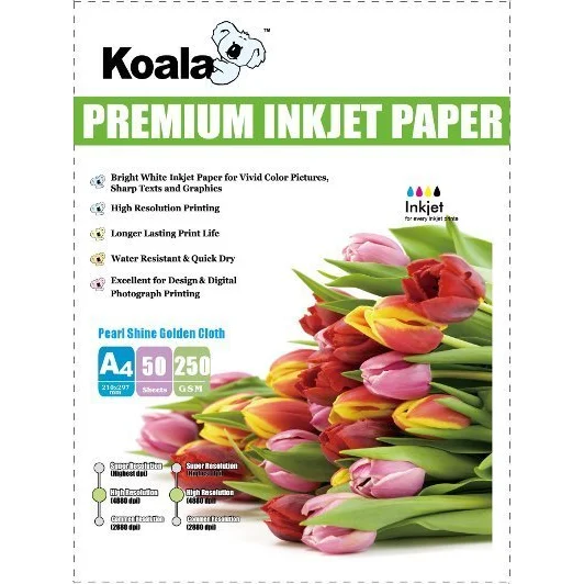 Pearl Shine Gold Cloth A4 250gm 50 Sheets