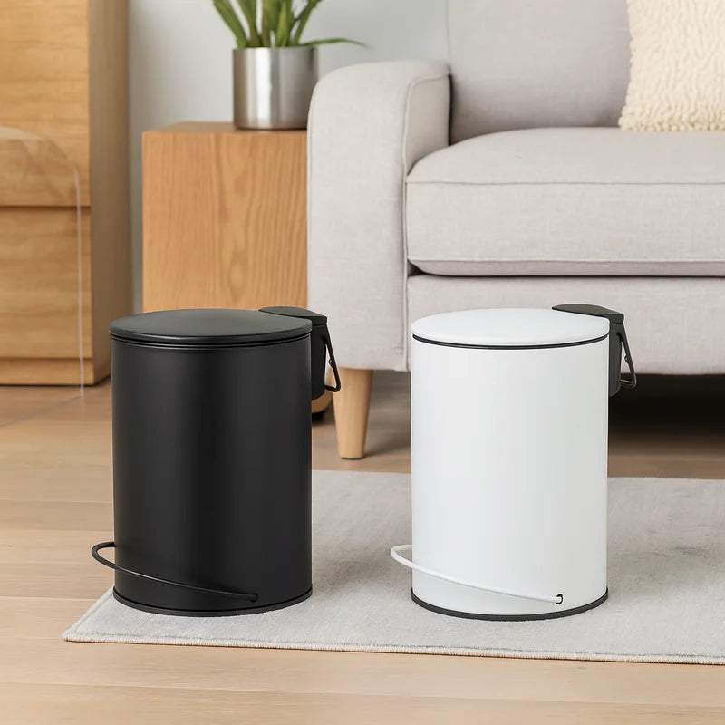 Pedal Bin 3L Soft Close Black - Home & Garden