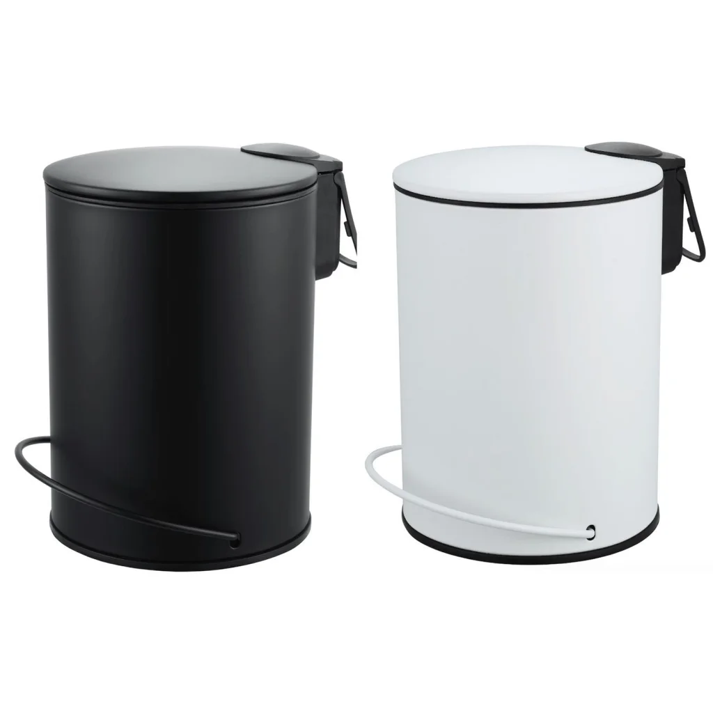 Pedal Bin 3L Soft Close White - Home & Garden