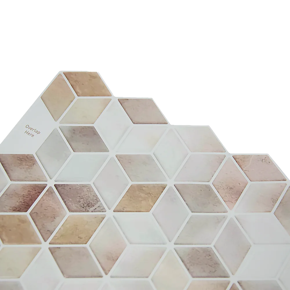 Peel and Stick Wall Tile 3D Shell Mosaic (30cm x 30cm x 10