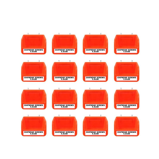 Pegboard Bins Storage Parts 16Pc Steel Hooks Tools