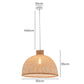 Pendant Lamp Bamboo Hand-Woven Dome Hanging Light Rattan