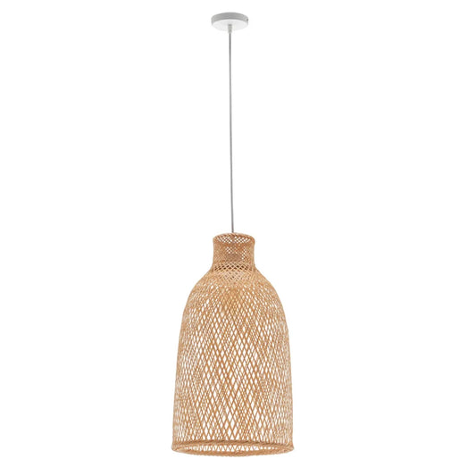 Pendant Lamp Bamboo Woven Cone Hanging Light Bell Shade