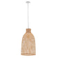 Pendant Lamp Bamboo Woven Cone Hanging Light Bell Shade
