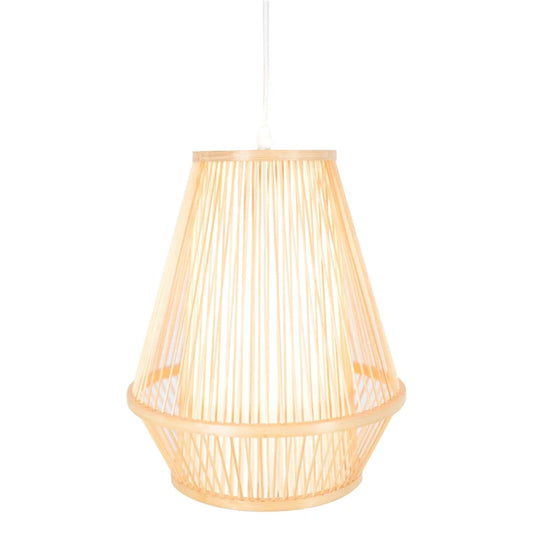 Pendant Lamp Natural Woven Bamboo Empire Hanging Light Bell