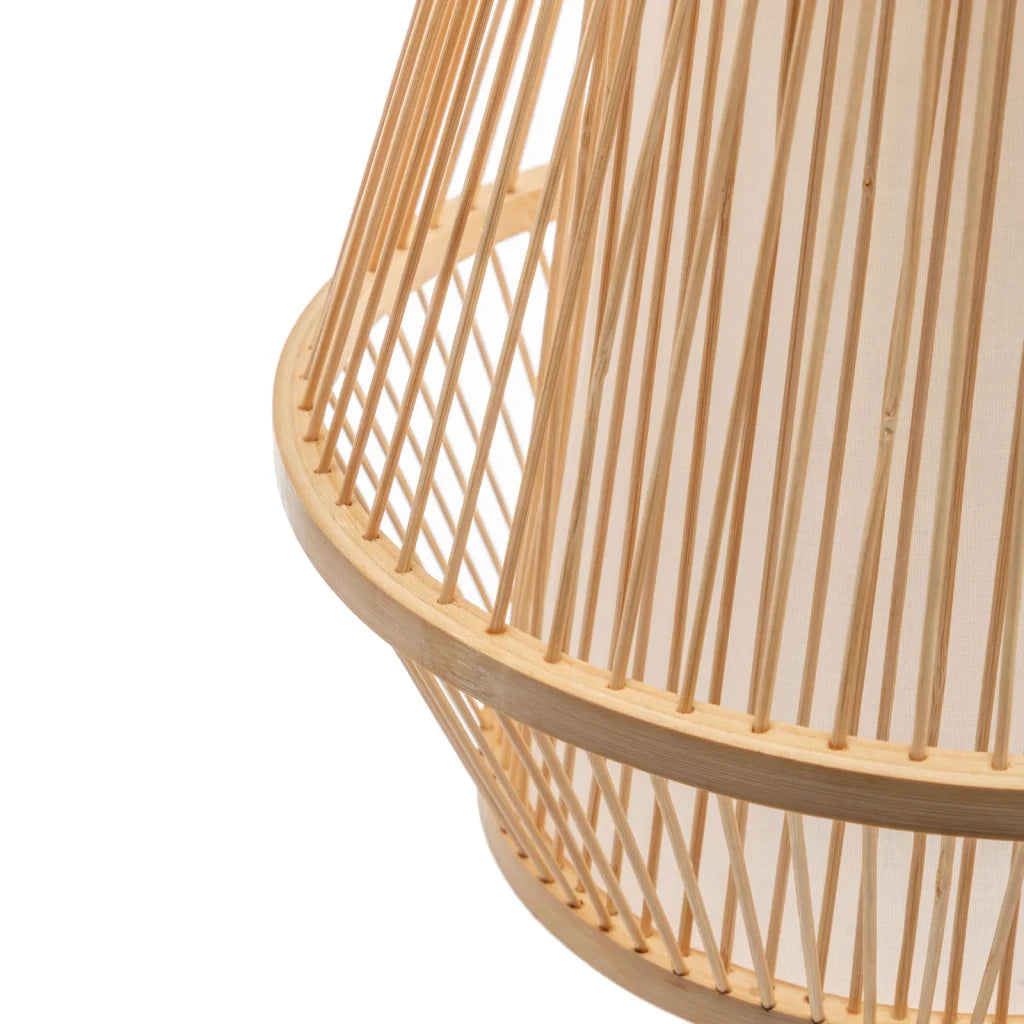 Pendant Lamp Natural Woven Bamboo Empire Hanging Light Bell