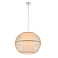 Pendant Lamp Natural Woven Bamboo Sphere Hanging Light Bell