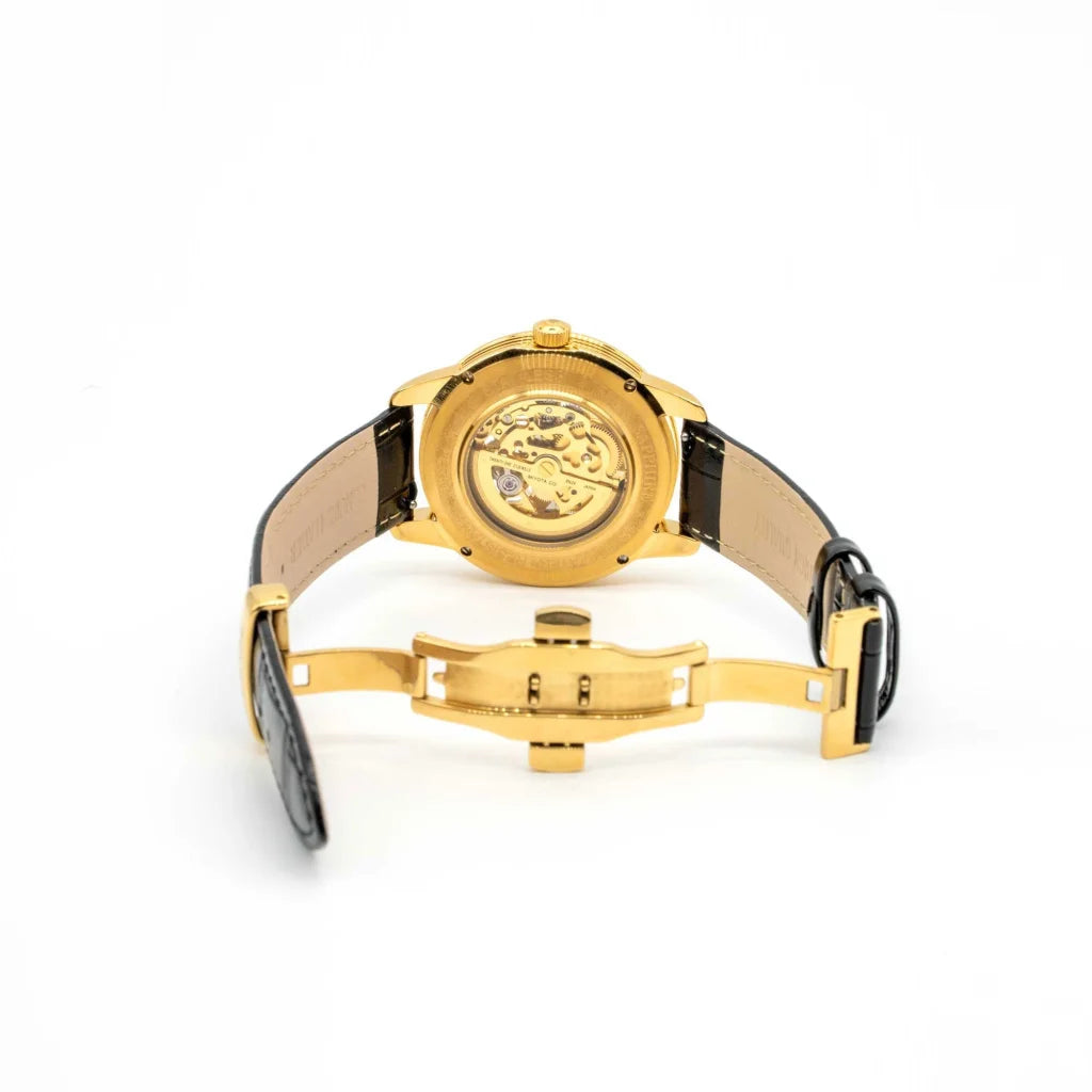 Peroz Automatic Men’s Watch - Black Leather - Fashion >