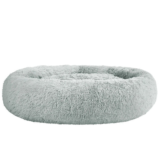 Pet Bed Dog Cat Calming Bed Extra Large 110cm - Light Grey