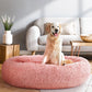 Pink 110cm pet bed dog with colour matched pieces and support fittings