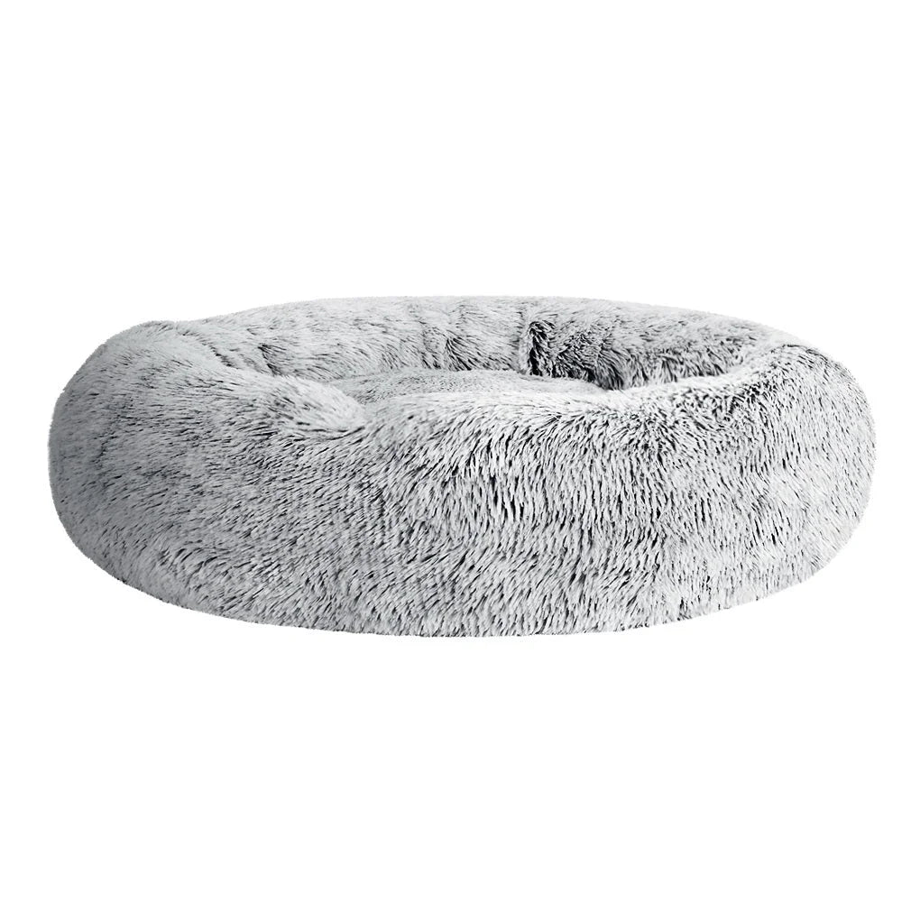 Pet Bed Dog Cat Calming Large 90cm Charcoal