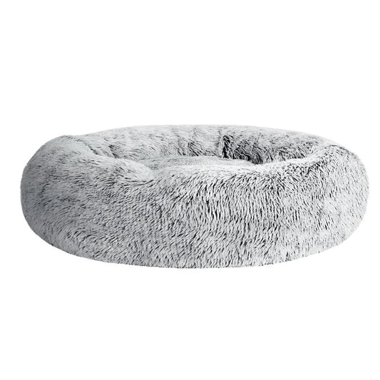 Pet Bed Dog Cat Calming Bed Large 90cm - Charcoal Sleeping