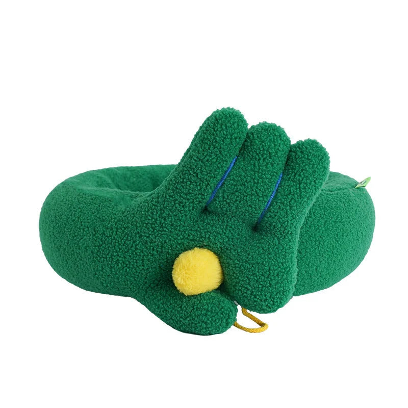 Pet Bed Dog Cat Warm Soft Plush Round Nest Comfy Sleeping