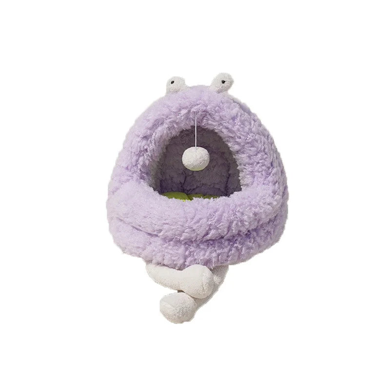 Pet Bed Monster Dog Cat Warm Soft Plush Nest Comfy Sleeping
