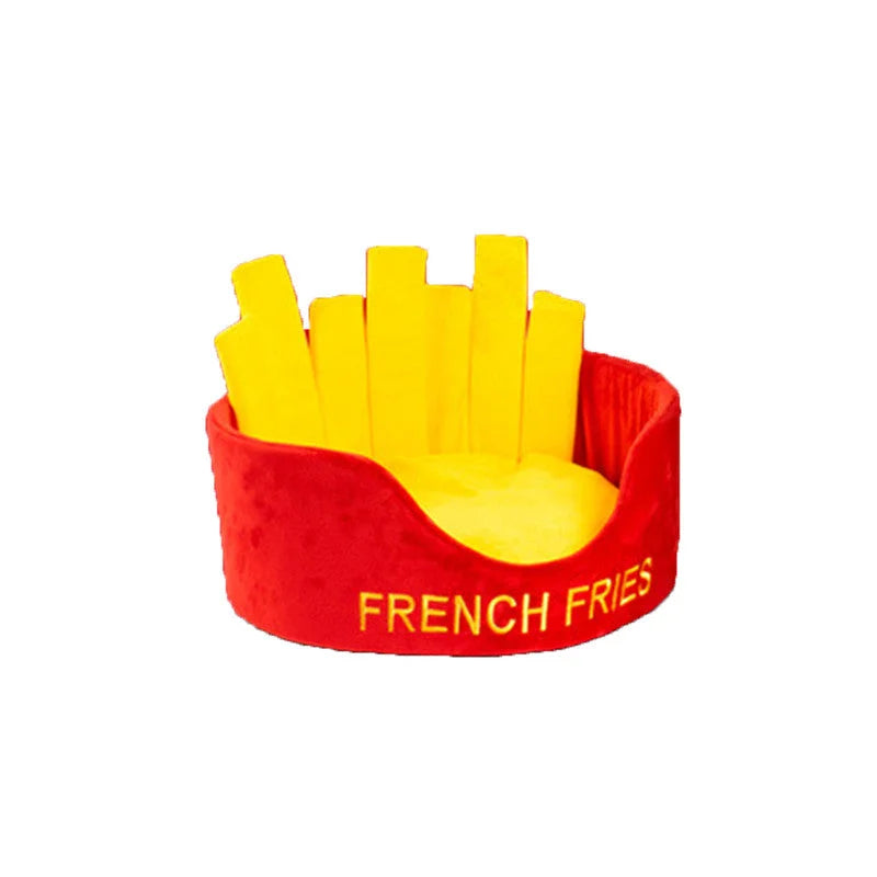 Pet Bed Washable Fries for Dogs and Cats - Warm Soft - Pet