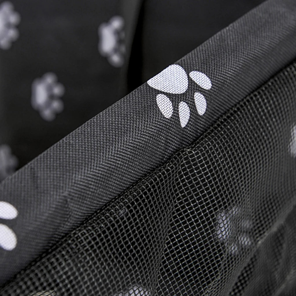 Pet Booster Car Seat Premium Waterproof Breathable Mesh Safety Travel Portable Dog Carrier Bag - Black