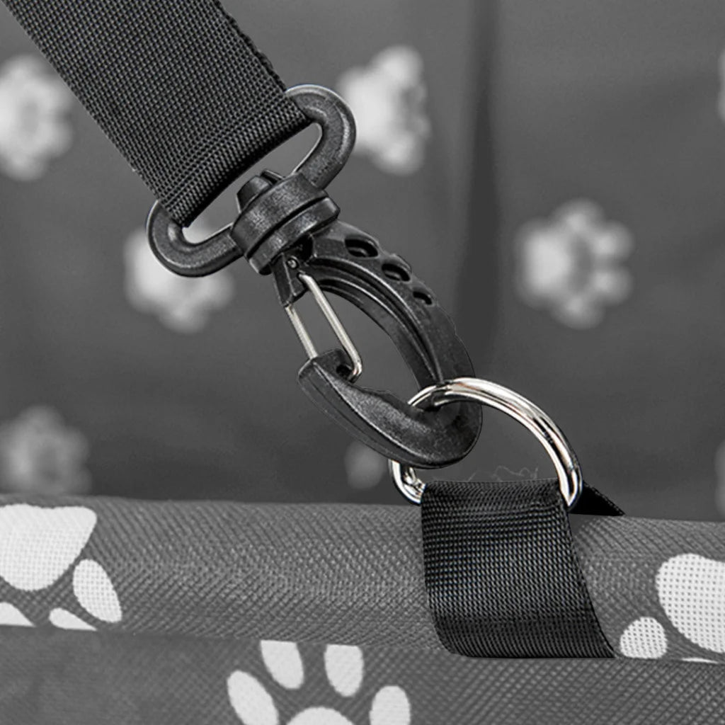 Pet Booster Car Seat Premium Waterproof Breathable Mesh Safety Travel Portable Dog Carrier Bag - Grey
