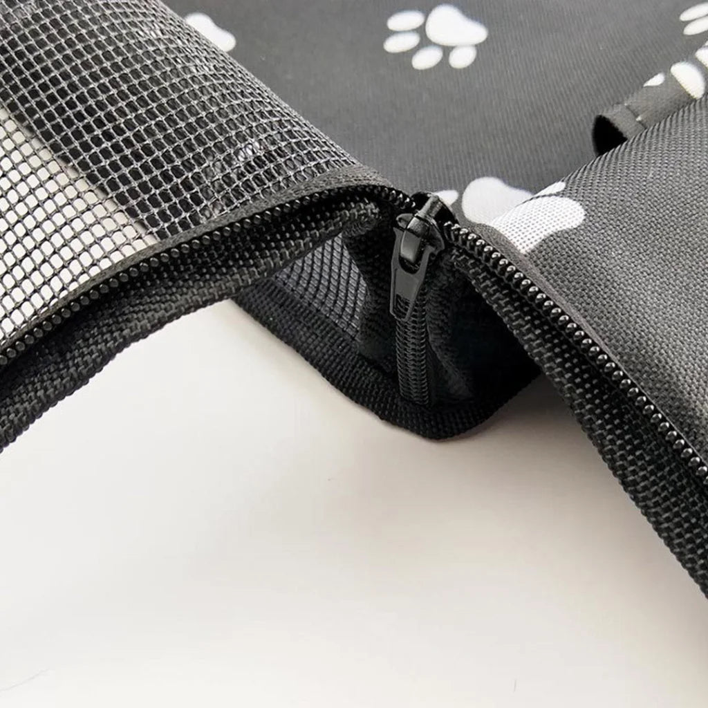 Pet Booster Car Seat Premium Waterproof Breathable Mesh Safety Travel Portable Dog Carrier Bag - Black