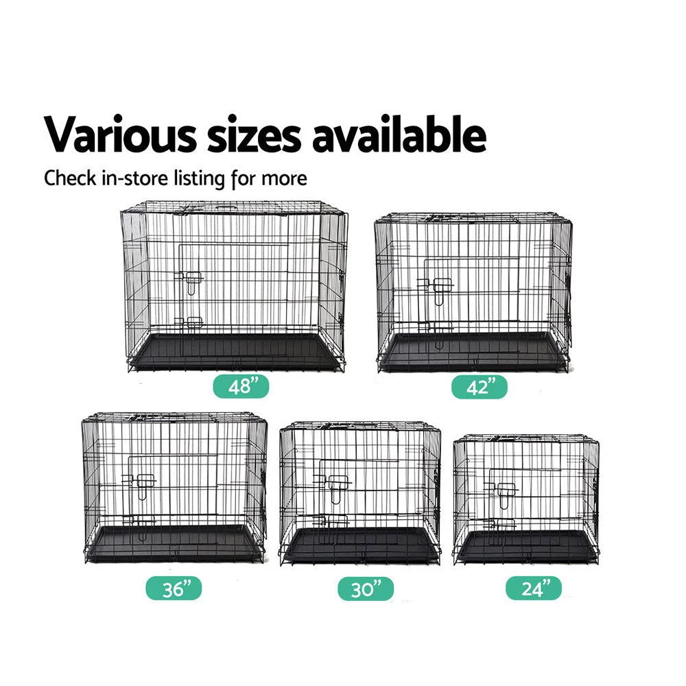 Pet Cage 36in Black - Dog Supplies