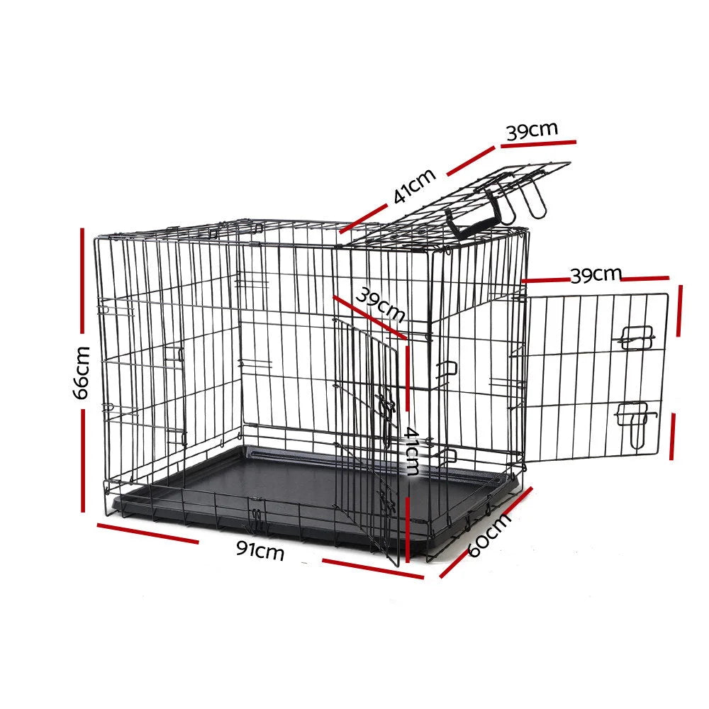 Pet Cage 36in Black - Dog Supplies