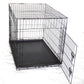 Pet Cage Collapsible 48’’ Metal Dog Crate Cat Rabbit Cage