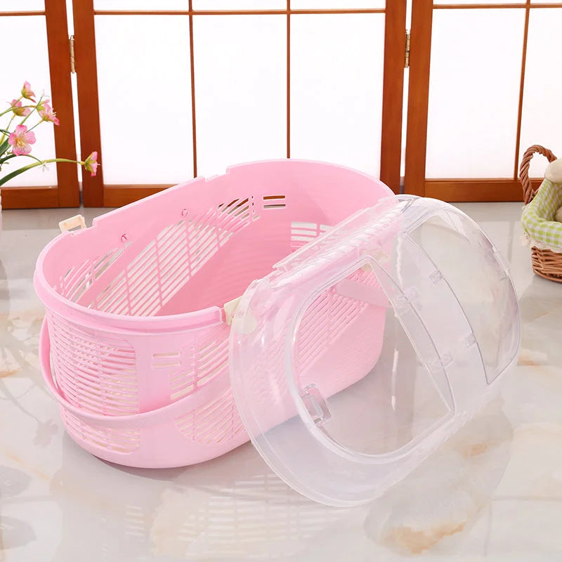 Pet Carrier Cage Dog Cat Rabbit Guinea Pig Ferret with Mat