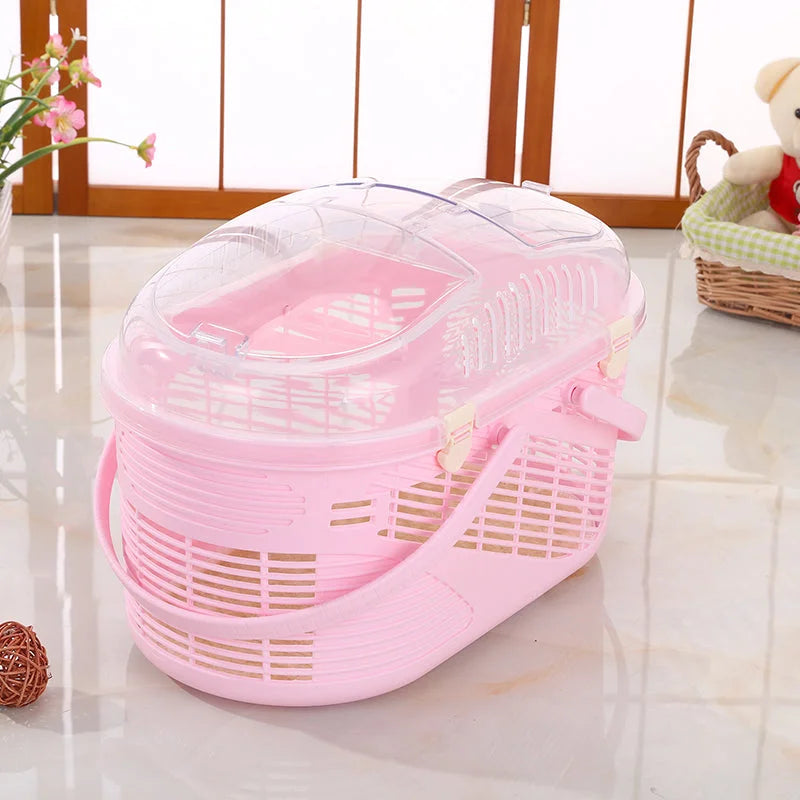 Pet Carrier Cage Dog Cat Rabbit Guinea Pig Ferret with Mat