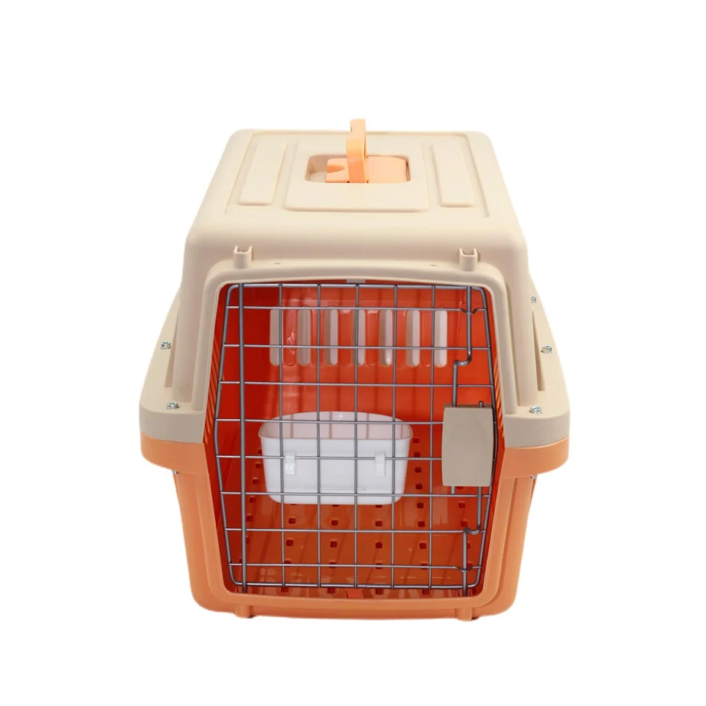 Pet Carrier Medium Dog Cat Airline Crate with Bowl & Tray