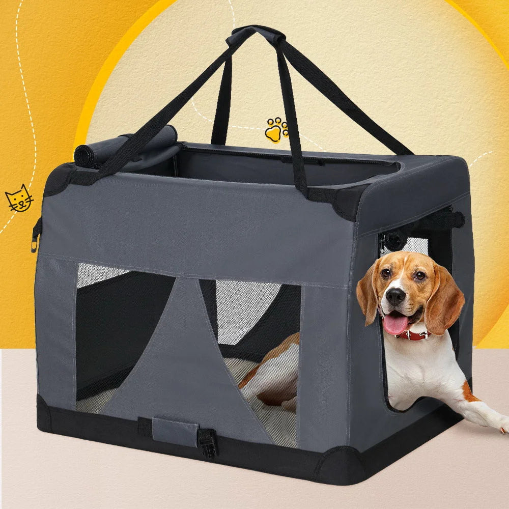 Pet Carrier Soft Crate Dog Cat Travel 121x80CM Portable