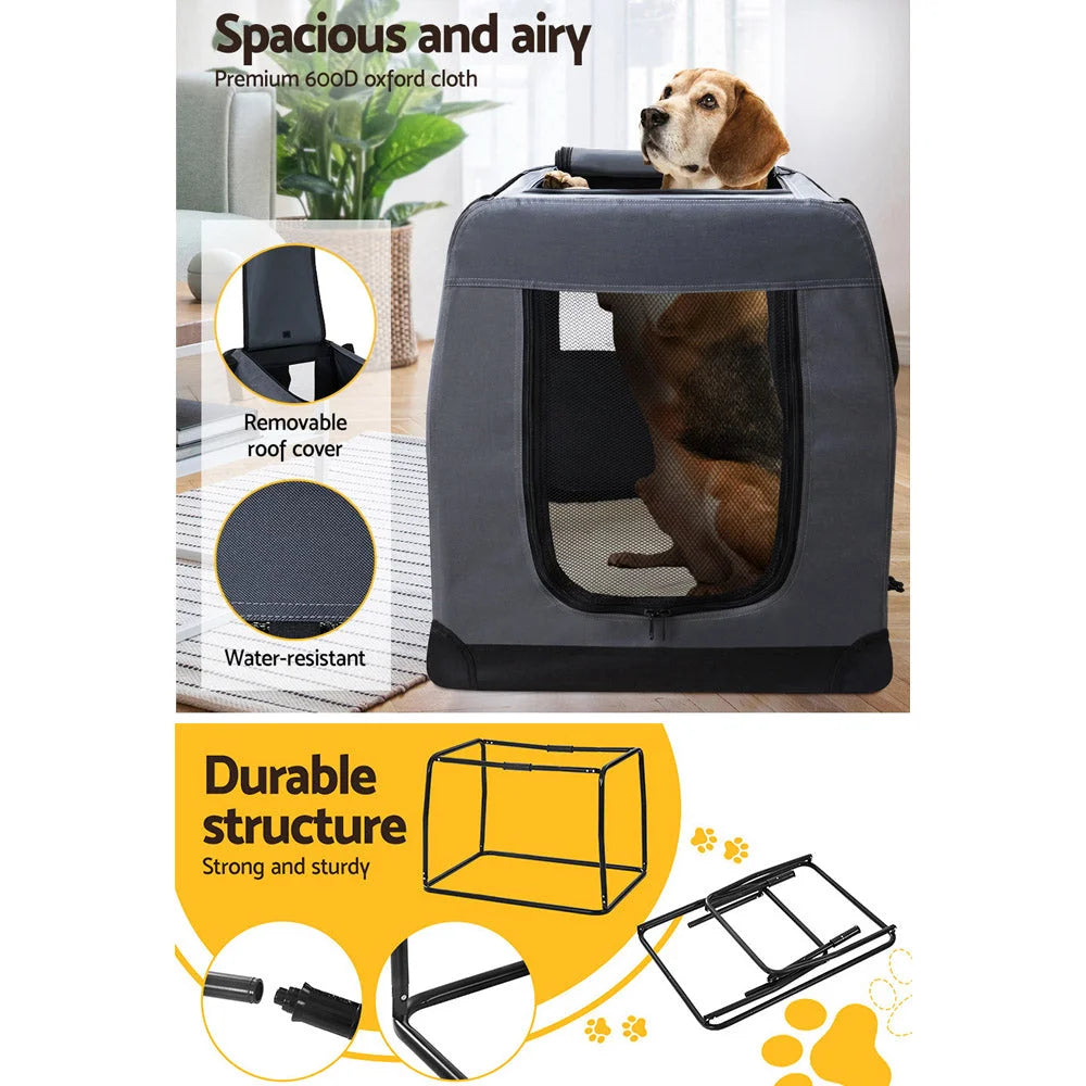 Pet Carrier Soft Crate Dog Cat Travel 121x80CM Portable