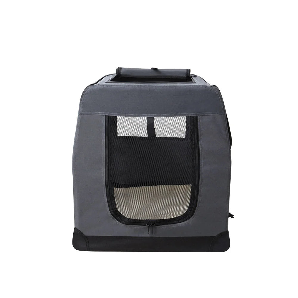60x42cm pet cage with wire cage sides and slide-out base tray