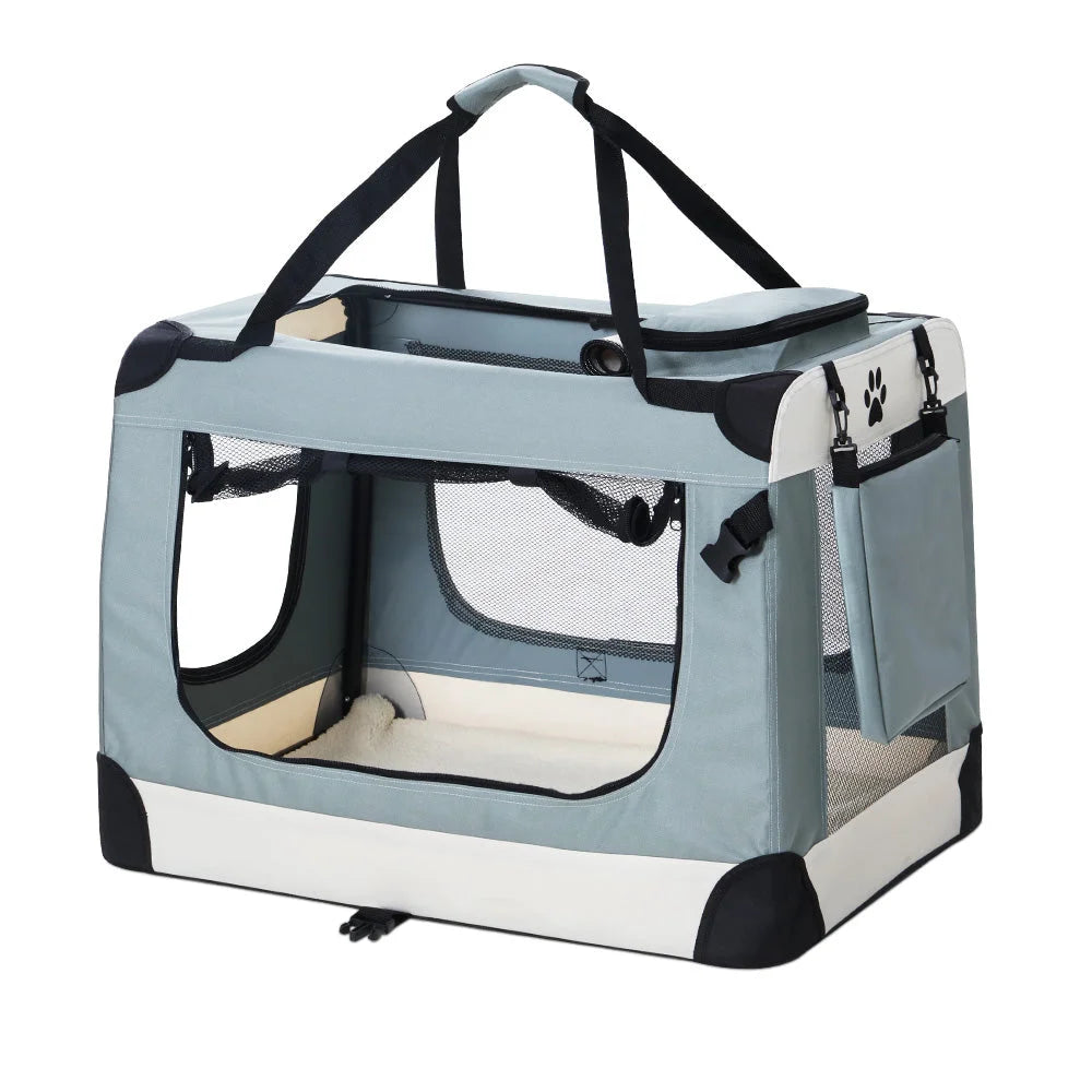 Pet Carrier Soft Crate Dog Cat Travel 90x61CM Portable