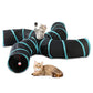 Pet Cat Kitten Puppy 4-Way Tunnel Play Toy Foldable Funny