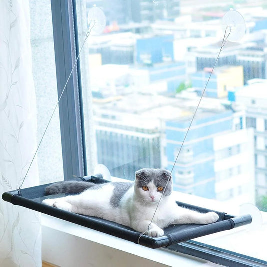 Pet Cat Window Mounted Seat Hammock Perch Bed Holds Up