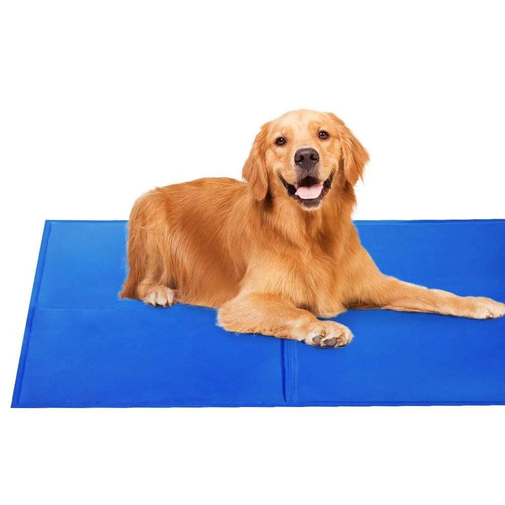 Pet Cooling Bed Gel Mat Dog Cat Non-Toxic Cool Pad Set of 2