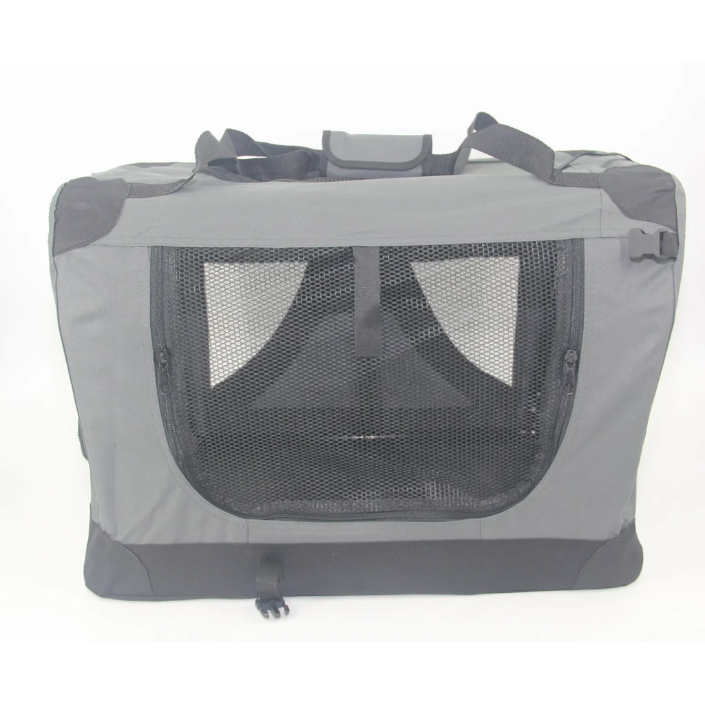 Pet Crate XL Portable Foldable Dog Puppy Cat Soft - Grey