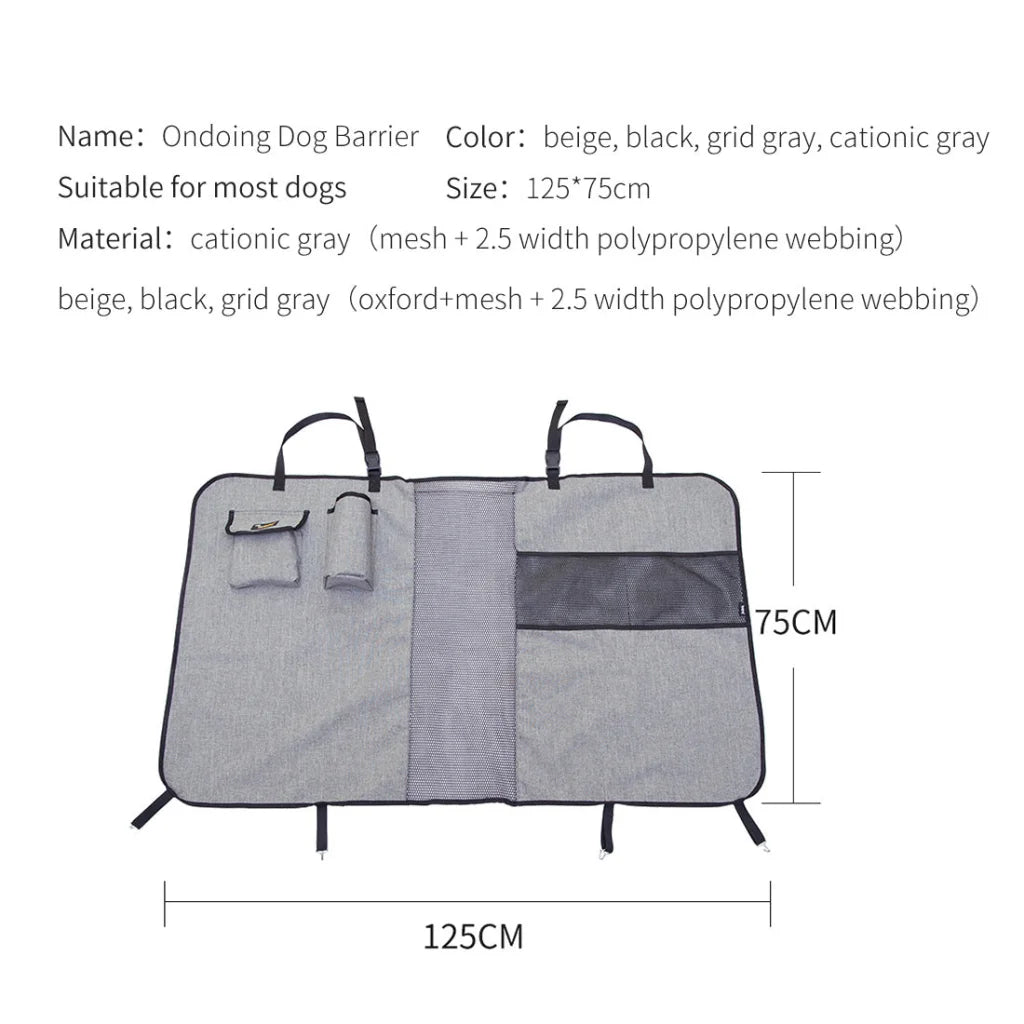 Pet Dog Barrier Car Back Seat Fence Isolation Divider Net