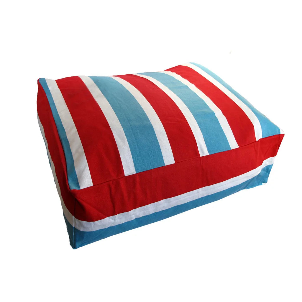 Pet Dog Bed Cover Pure Cotton Heavy Duty Medium Blue Red