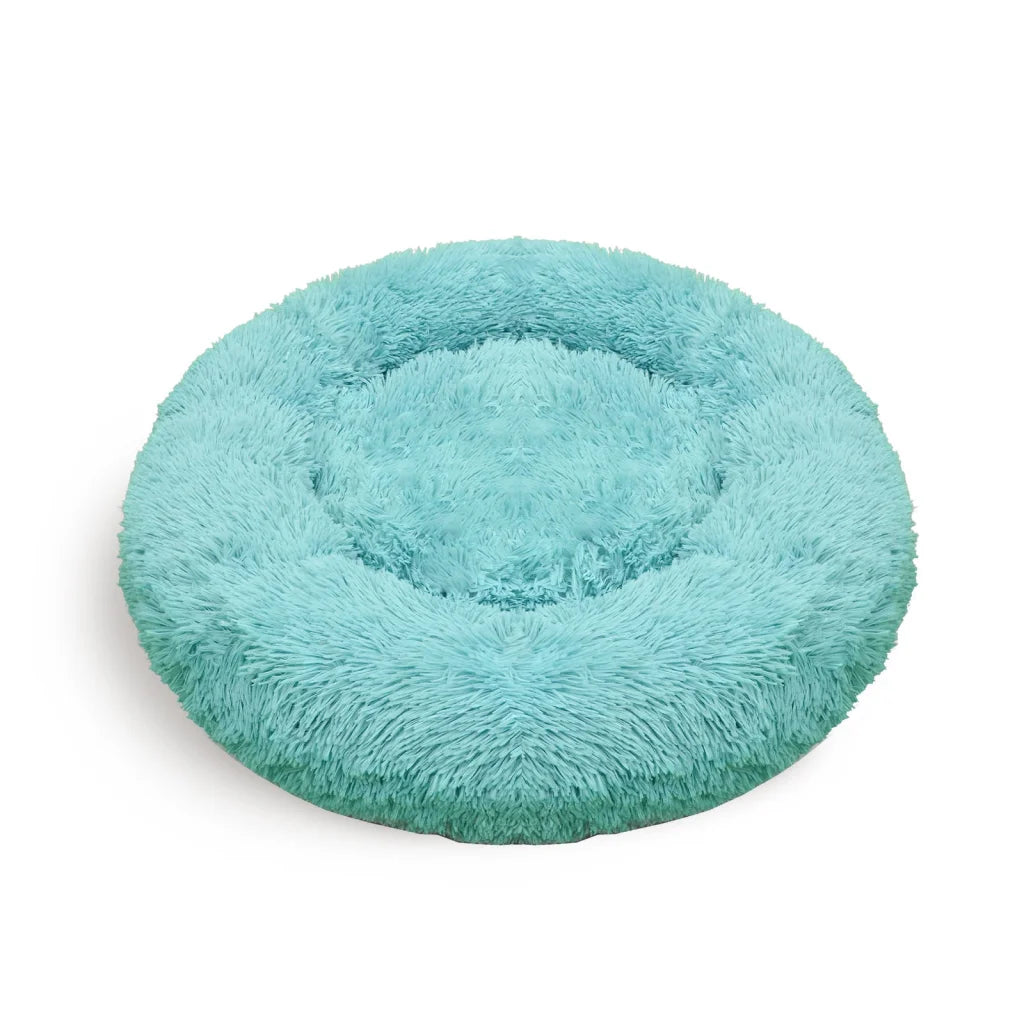 Pet Dog Bedding Warm Plush Round Comfortable Nest Comfy