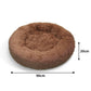 Pet Dog Bedding Warm Plush Round Comfortable Dog Nest Light