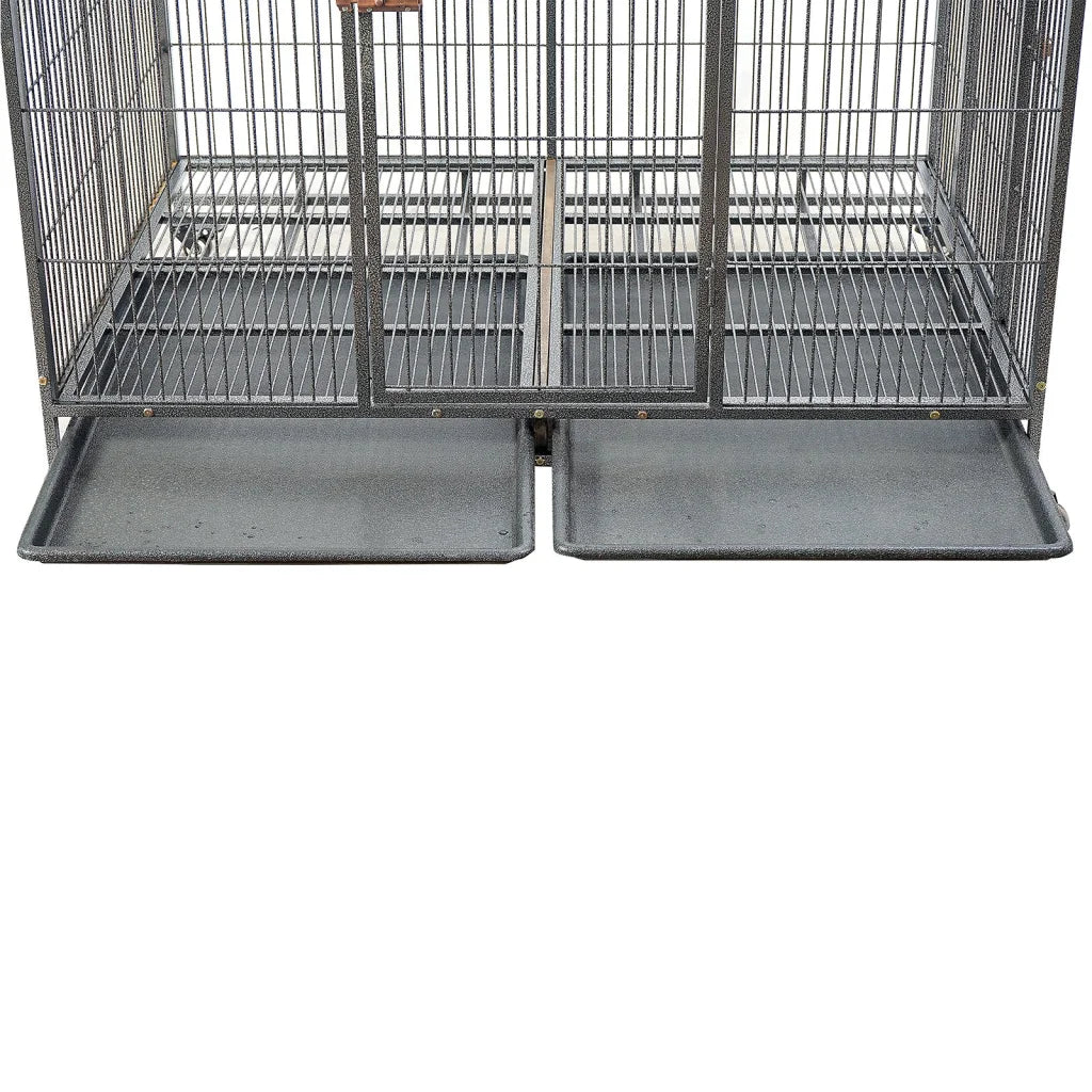 Pet Dog Cat Cage XXL Metal Crate Kennel Portable Puppy
