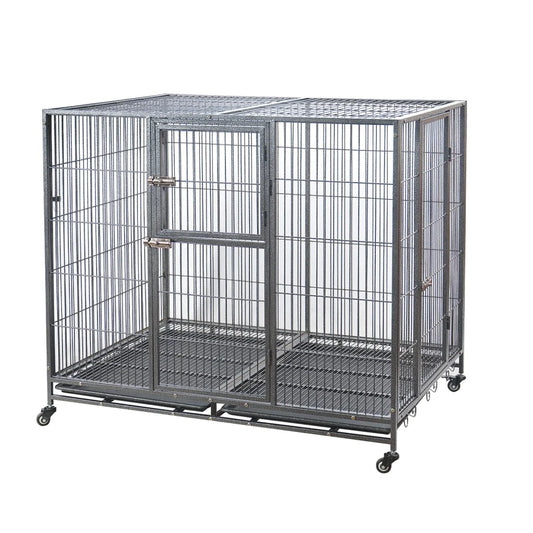 Pet Dog Cat Cage XXL Metal Crate Kennel Portable Puppy