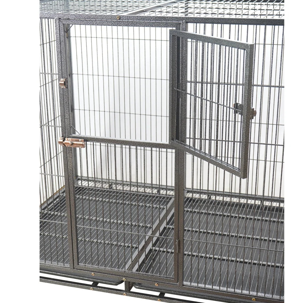Pet Dog Cat Cage XXL Metal Crate Kennel Portable Puppy
