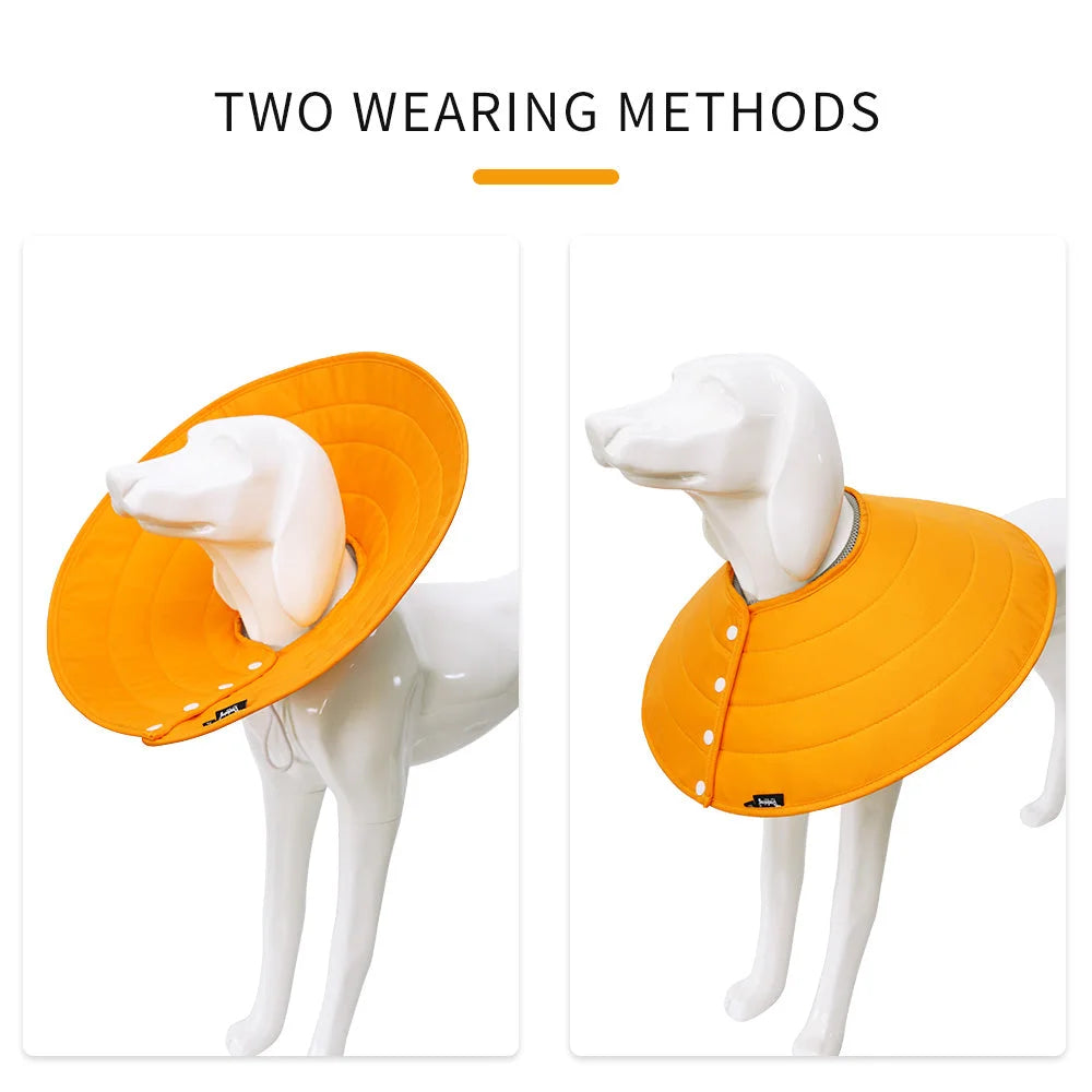 Pet Dog Cat Elizabethan Collar - Nylon Adjustable Cone Mesh