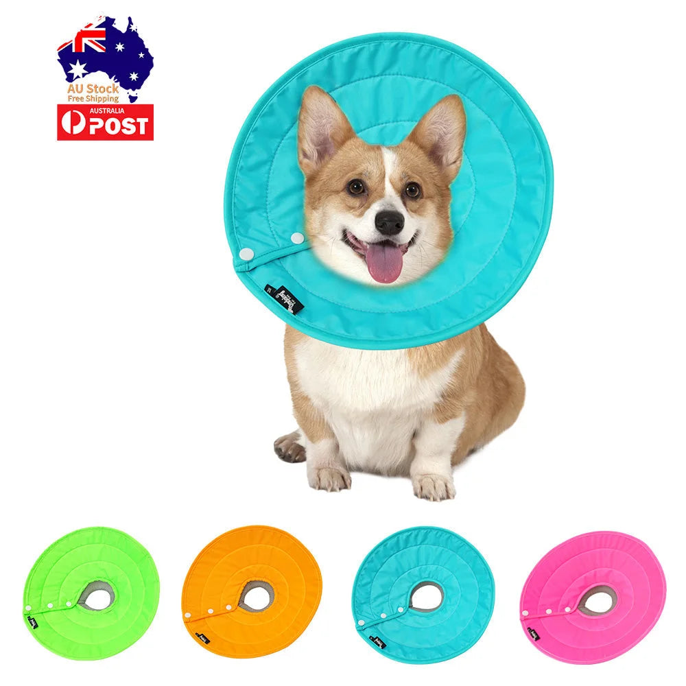 Pet Dog Cat Elizabethan Collar - Nylon Adjustable Cone Mesh