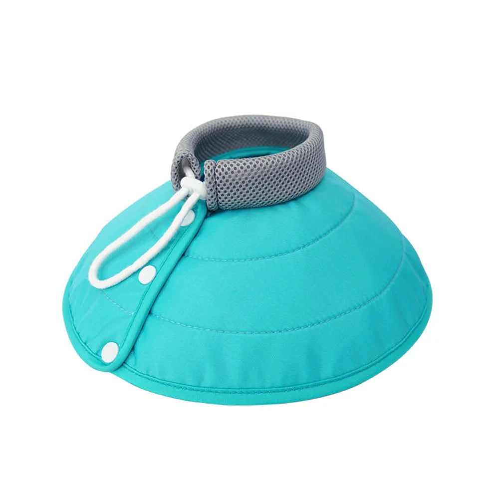 Pet Dog Cat Elizabethan Collar - Nylon Adjustable Cone Mesh