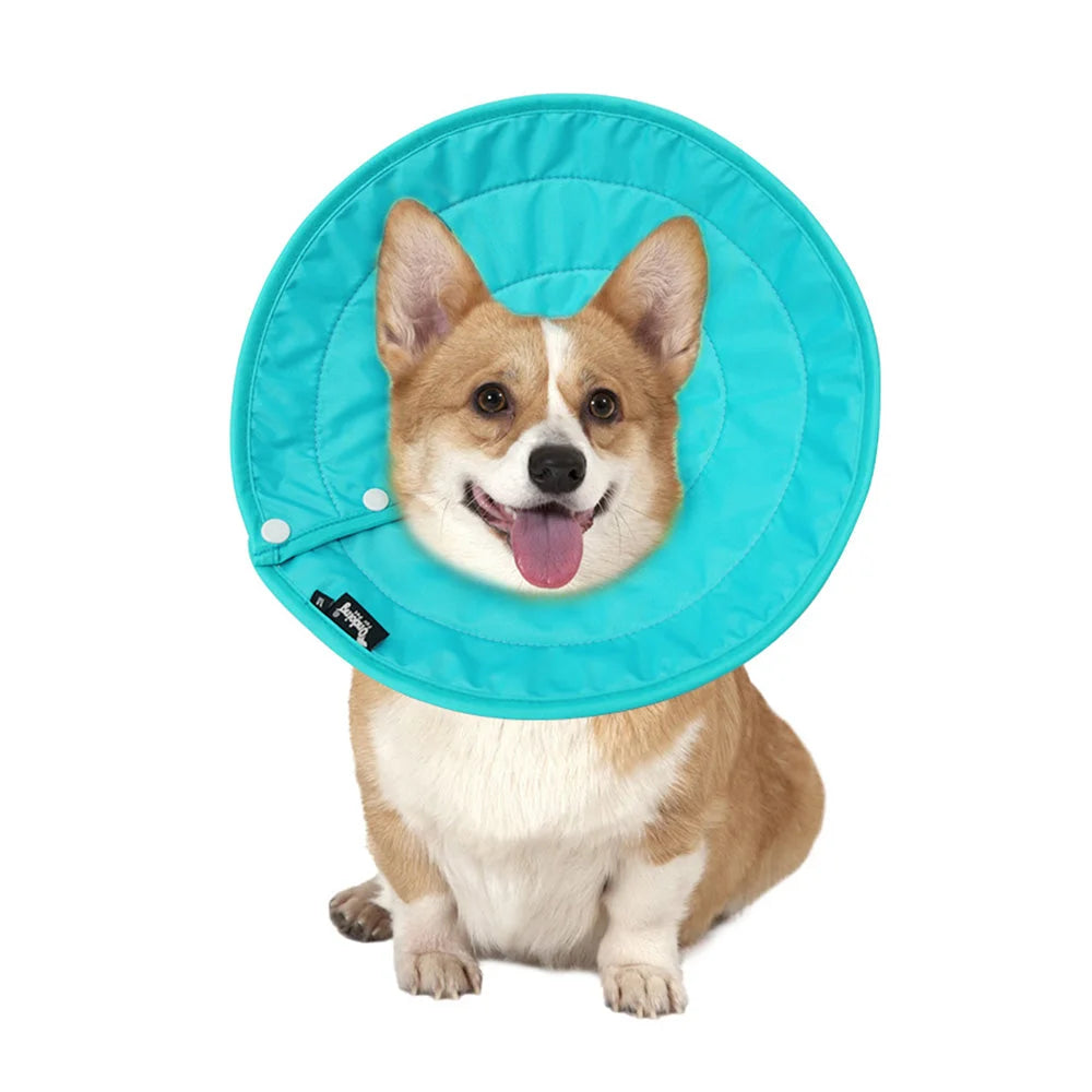 Pet Dog Cat Elizabethan Collar - Nylon Adjustable Cone Mesh