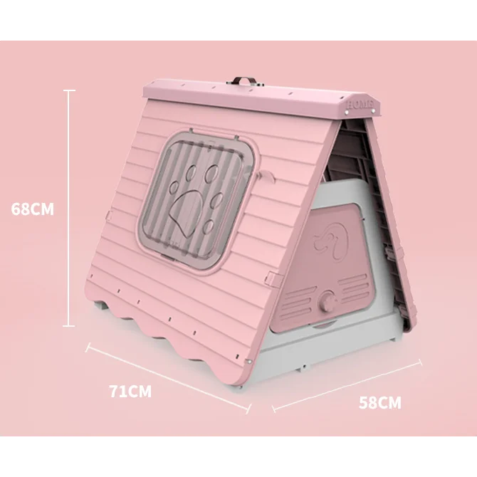 Pet Dog House Small Foldable Plastic Puppy Cat Kennel
