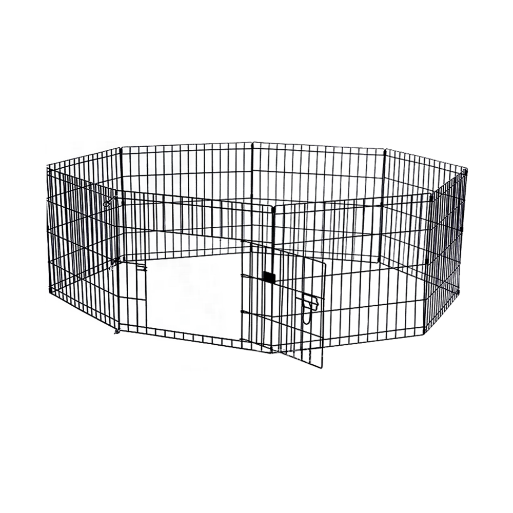 8 pet dog playpen with panel puppy exercise cage